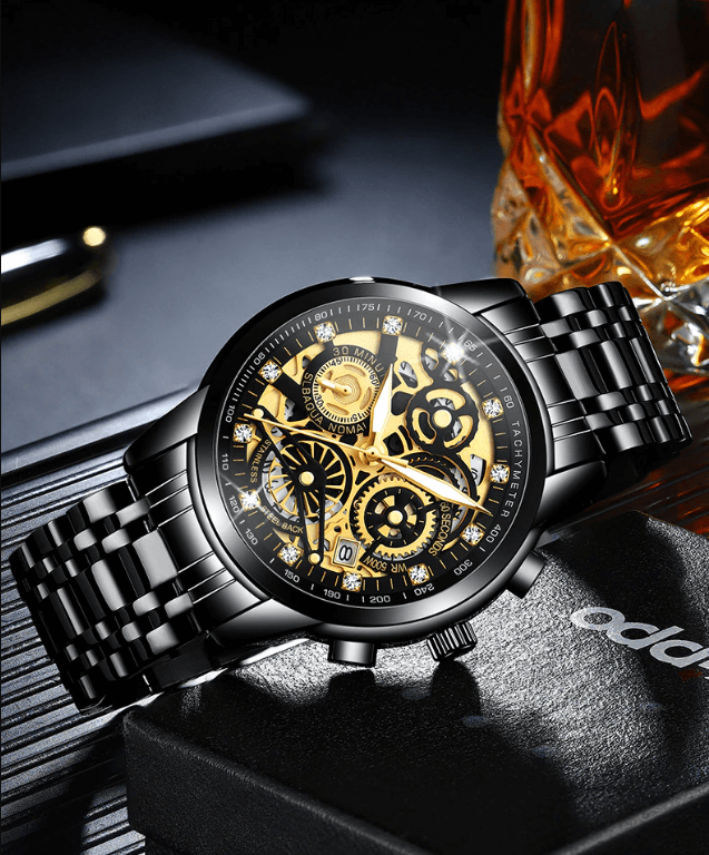 Herrklocka Skeleton – Eclipse