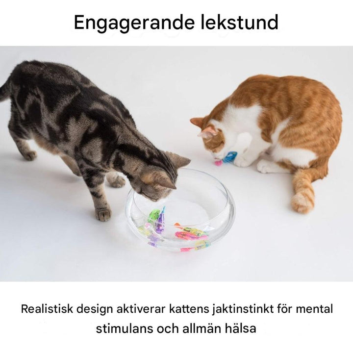 Interaktiv kattelegetøj – Realistisk simbevægelse og engagerende lys