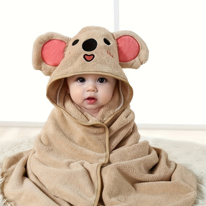 SnuggleSoft handduk med luva för barn – snabbtorkande och ultramjuk