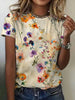 Vintage Floral T Shirt Luftig komfort med en retro twist