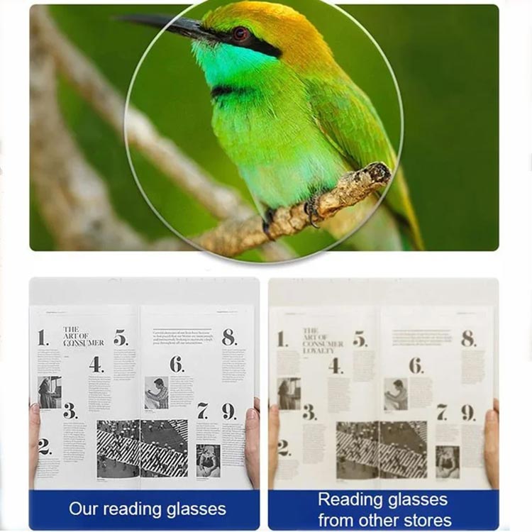 Läsglasögon med magnetisk nackhängare och blåljusfilter med förlustskydd