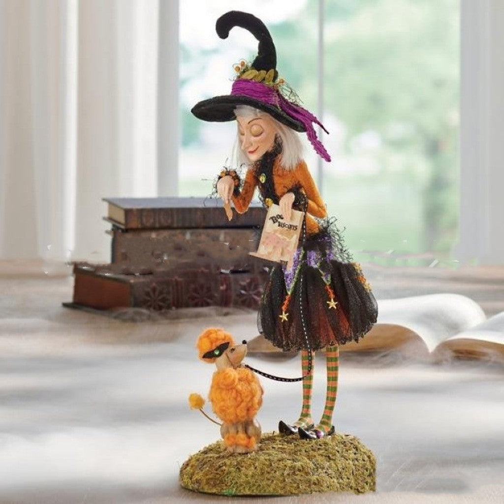 Bewitching Figure Halloween-häxdocka i resin konsthantverk dekoration, resin konsthantverk dekoration, resin dekoration — bild 3