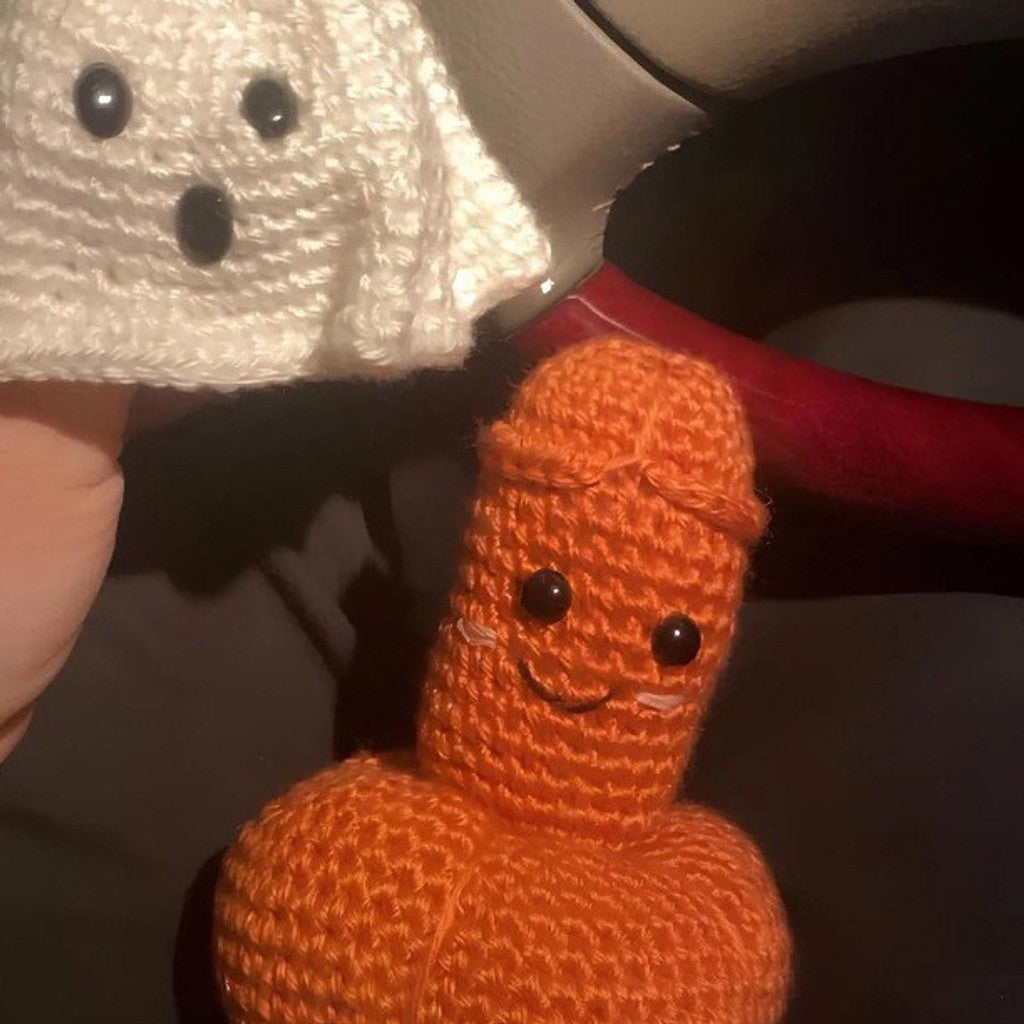 Handgjorda virkade Halloween-pumpa- och spökdekorationer — bild 4