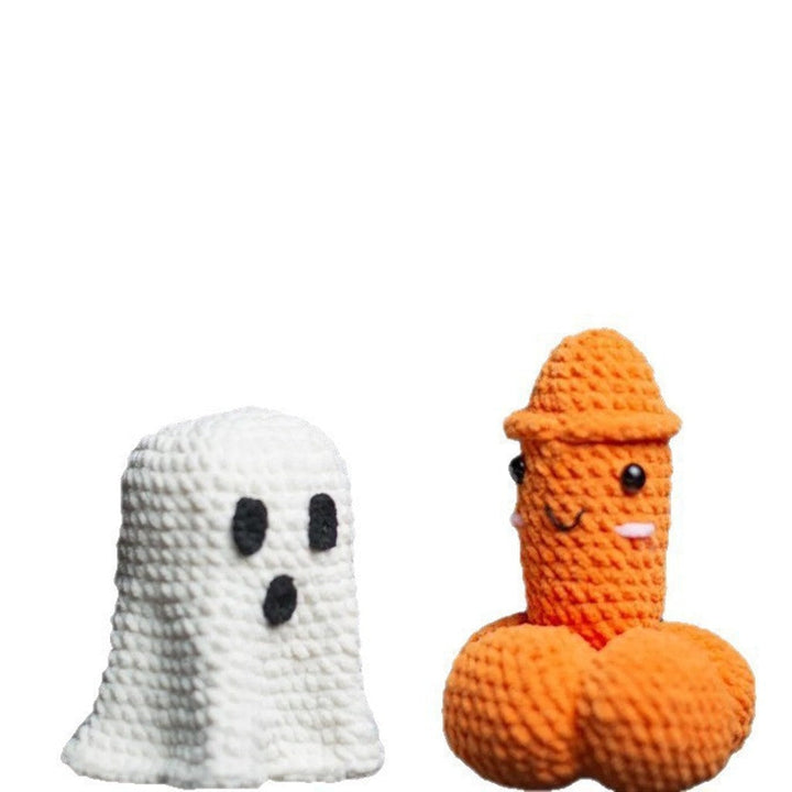 Handgjorda virkade Halloween-pumpa- och spökdekorationer — bild 5