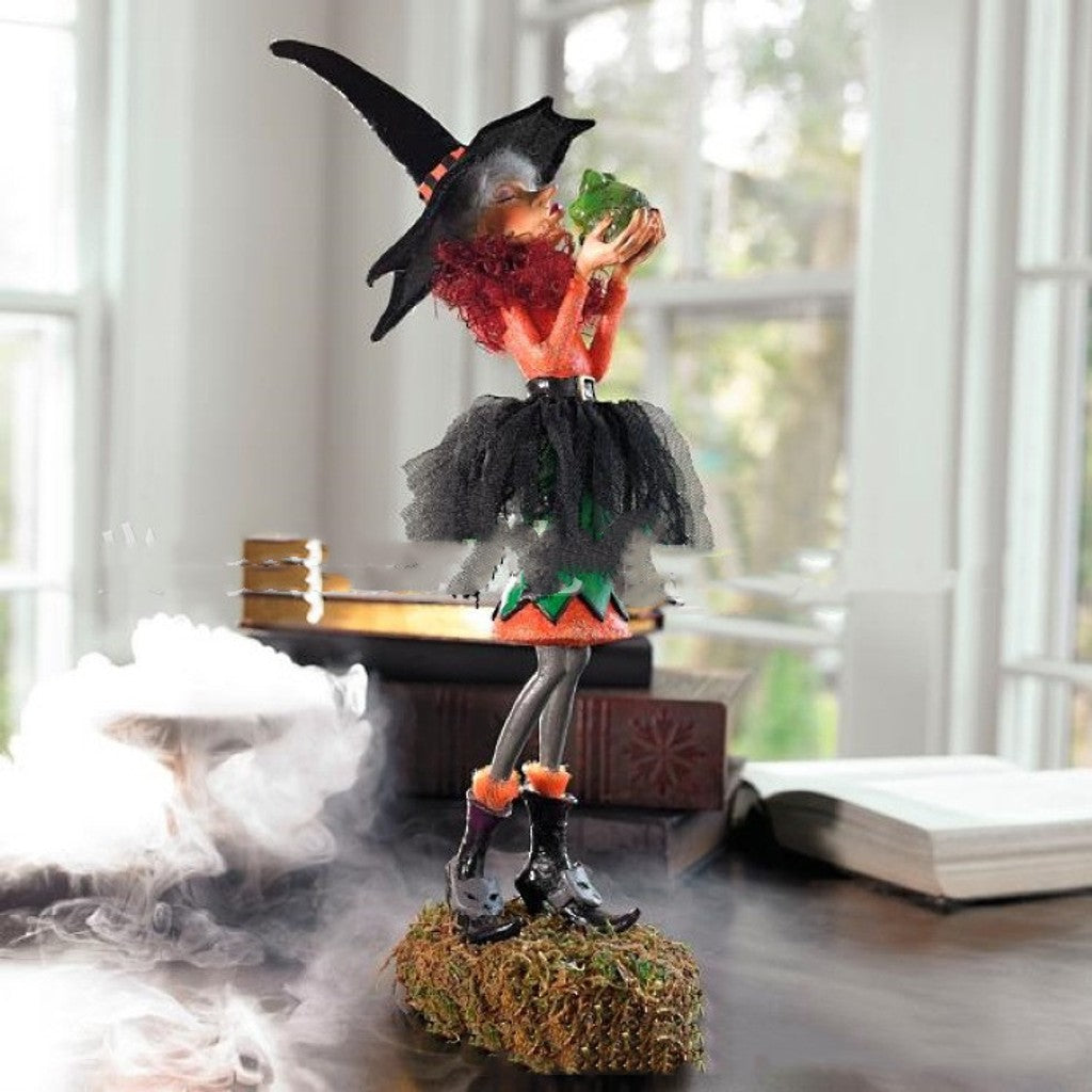 Bewitching Figure Halloween-häxdocka i resin konsthantverk dekoration, resin konsthantverk dekoration, resin dekoration — bild 5