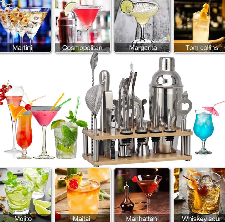 Professionell bartenderset med 23 delar – ShakerPro