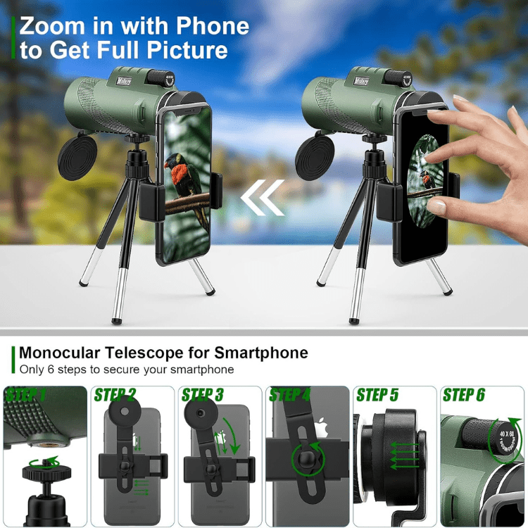 Kompakt monokulär 8x ultrazoom