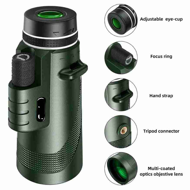 Kompakt monokulär 8x ultrazoom