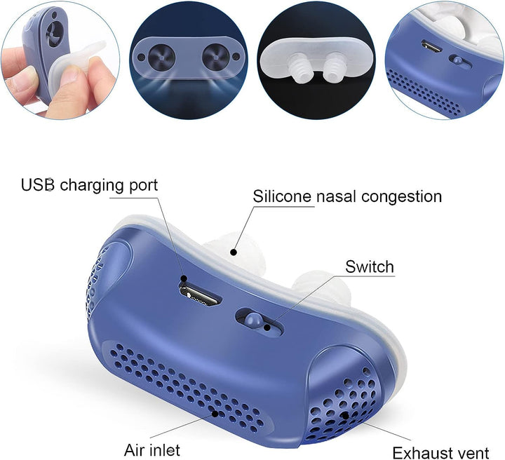 Micro CPAP-enhet för sömnapné – anti-snarkning