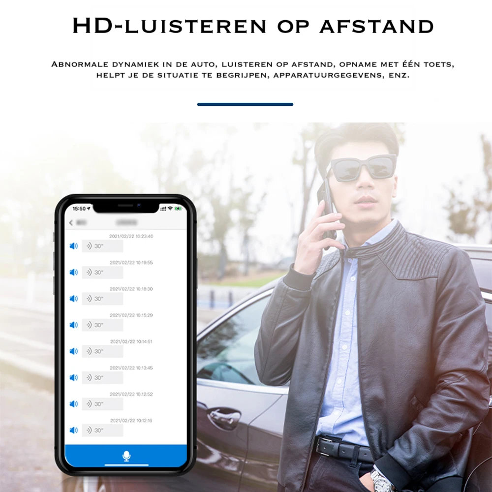 Magnetisk GPS-spårare - Realtidsspårning - Säker för fordon