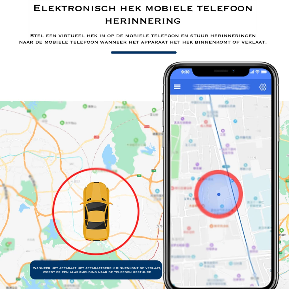 Magnetisk GPS-spårare - Realtidsspårning - Säker för fordon