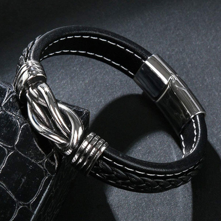 Infinity-armband | Läderarmband med knut