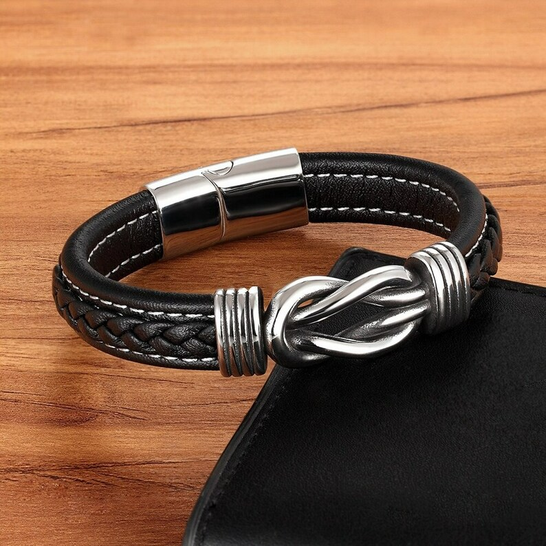 Infinity-armband | Läderarmband med knut