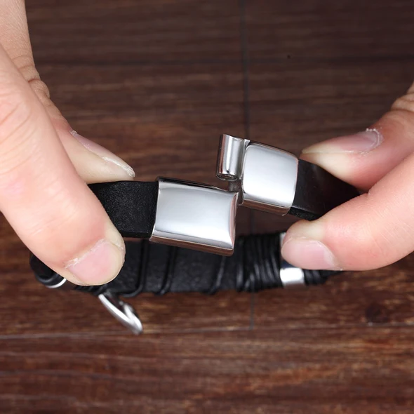 Infinity-armband | Läderarmband med knut