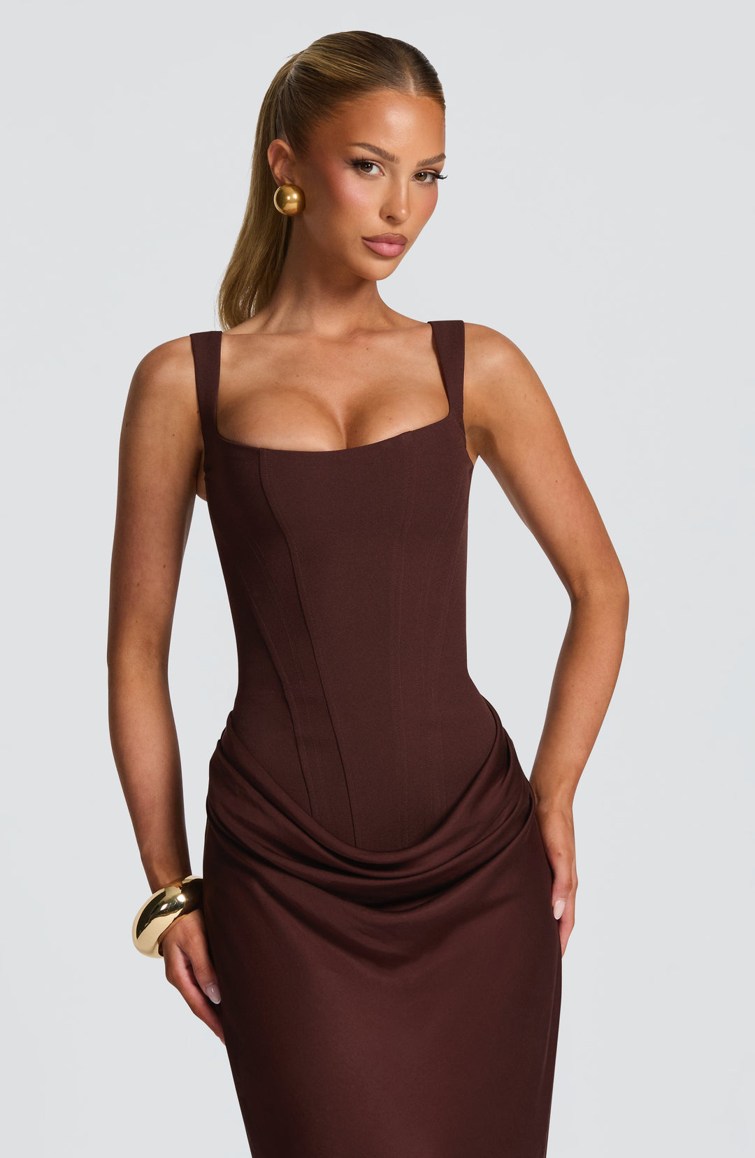 Indy bodycon-maxiklänning