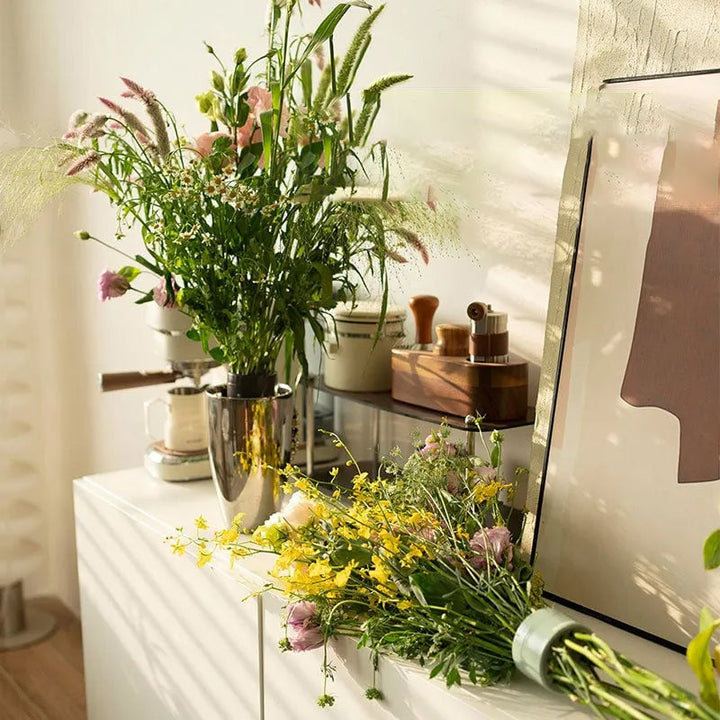 Återanvändbar blomsterarrangör som vasinsats för upprättstående, fräscht utseende buketter