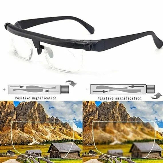 Justerbara glasögon för när- och fjärrseende - VisiFlex