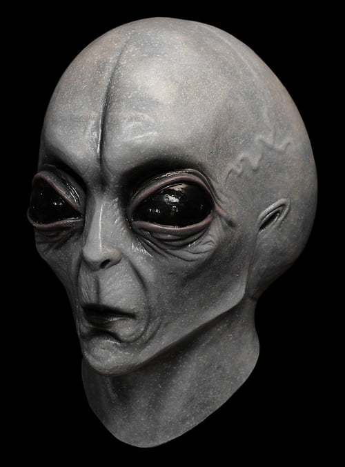 Realistisk CosmicMorph alienmask | Halloweenkostymtillbehör i helhuvudsform, handmålad