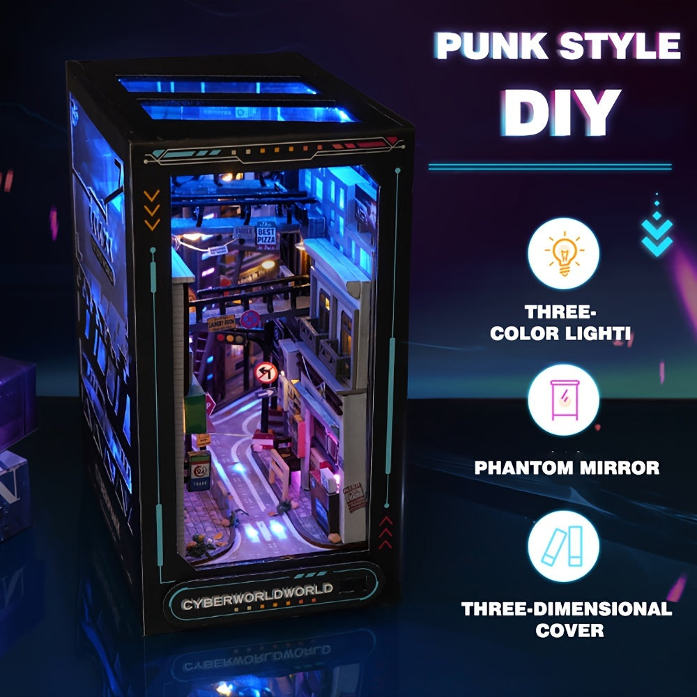 Cyberpunk gör-det-själv-arkadskåp – 3D-modell för hemdekoration med belysning