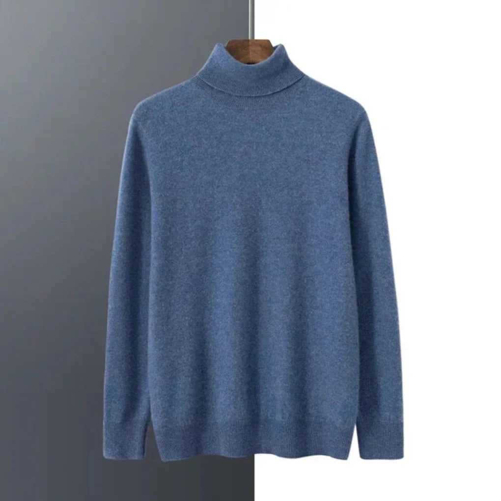 Herresweater med polotrøje – Elegant lag-på-lag-model med raffineret look