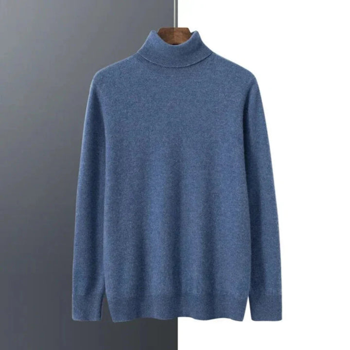 Herresweater med polotrøje – Elegant lag-på-lag-model med raffineret look