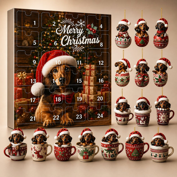 Tax-adventskalender 2026 med 24 festliga taxdesigner