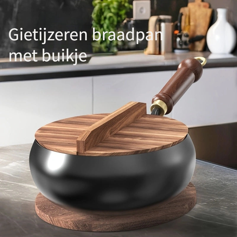 ChefMaster Gjutjärnspanna – Slitstark och Mångsidig Köksredskap