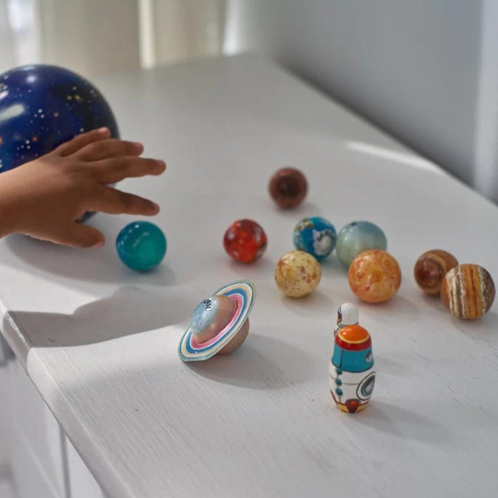 Galaxy Quest planetset i trä – pedagogiskt äventyr för barn