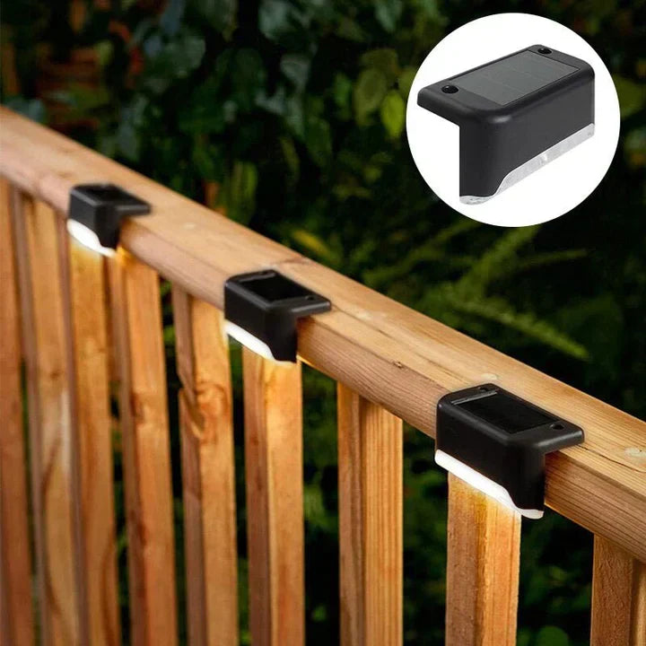 6+2 GRATIS | Solcellslampa för trädgården | Vattentät utomhus-LED-belysning | Varmt ljus | Säker och stämningsfull belysning