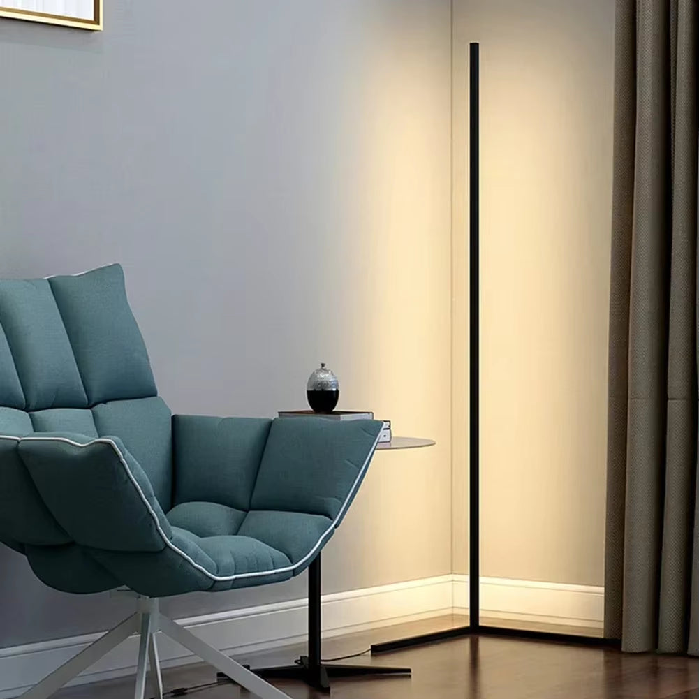 Dimbar LED-hörngolvlampa med fjärrkontroll