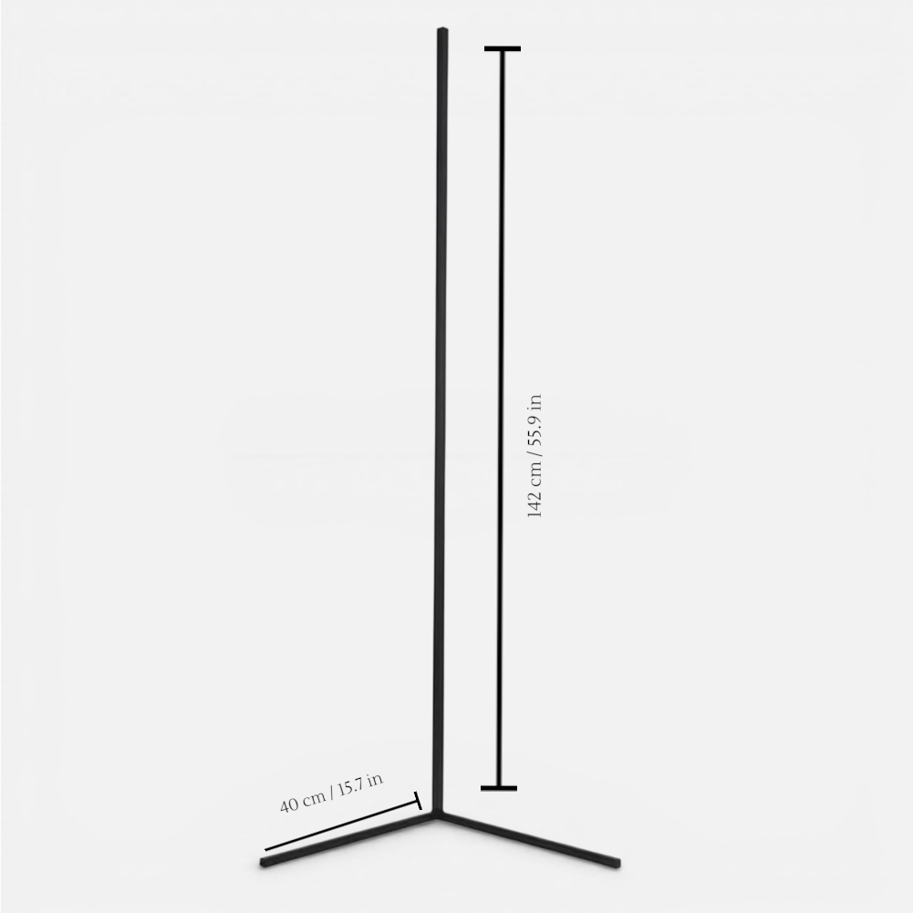Dimbar LED-hörngolvlampa med fjärrkontroll