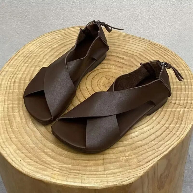 Lederen Vintage Indian Style Sandalen