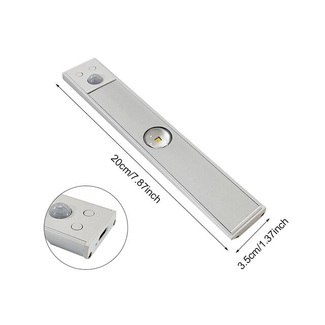 Trådlös LED-armatur | rörelsesensor | energibesparande