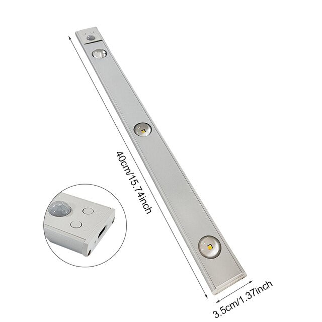Trådlös LED-armatur | rörelsesensor | energibesparande