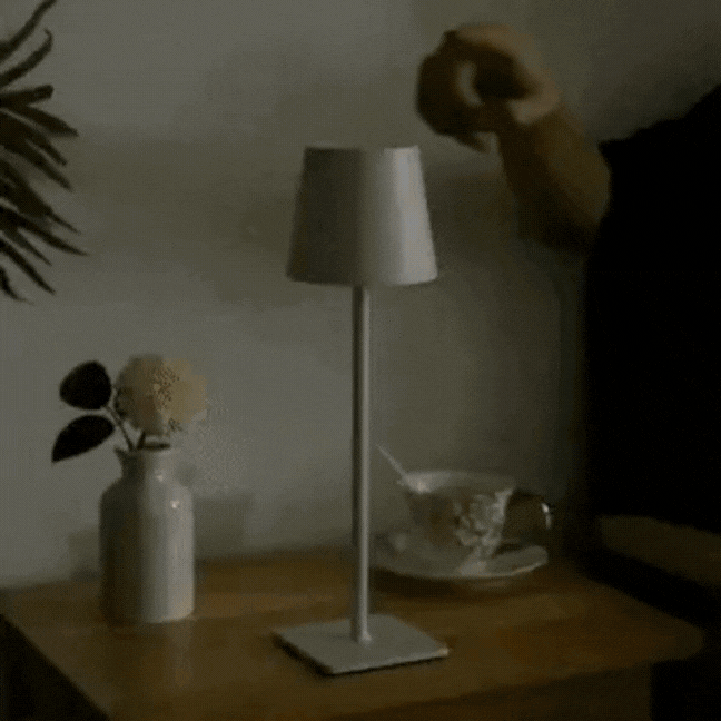 Trådlös uppladdningsbar bordslampa - Elegant LED för inomhus- och utomhusbruk