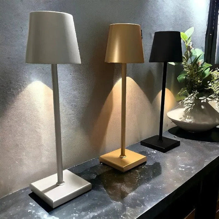 Trådlös uppladdningsbar bordslampa - Elegant LED för inomhus- och utomhusbruk