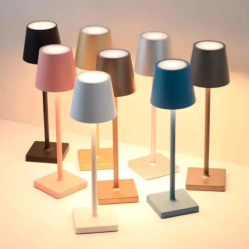 Trådlös uppladdningsbar bordslampa - Elegant LED för inomhus- och utomhusbruk