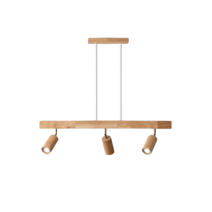 Justerbar taklampa i trä – EcoLux