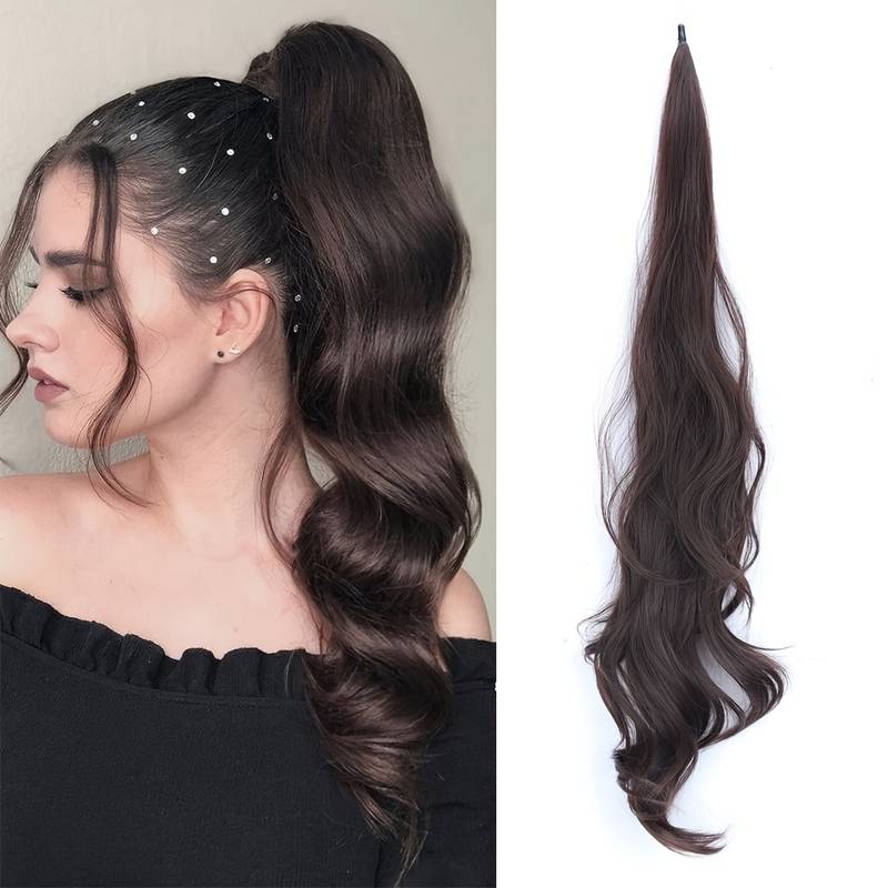 Flexibel Omslagsponytail för Långt och Fylligt Hår - Selena