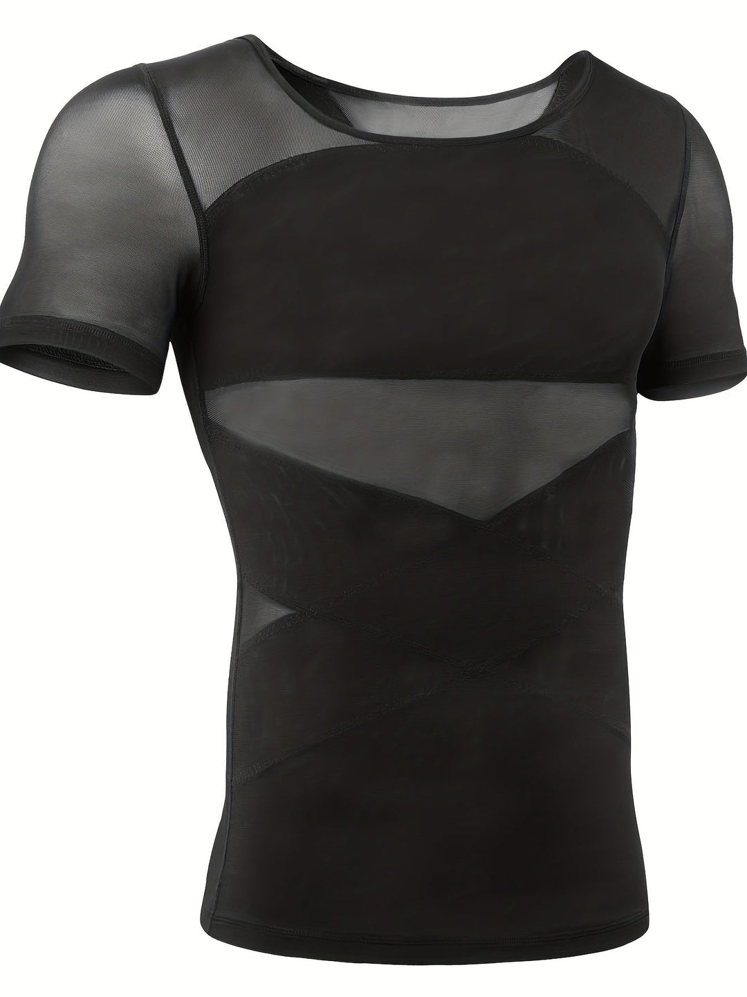 Shapewear-linne för herr med magkontroll, ärmlöst undertröja