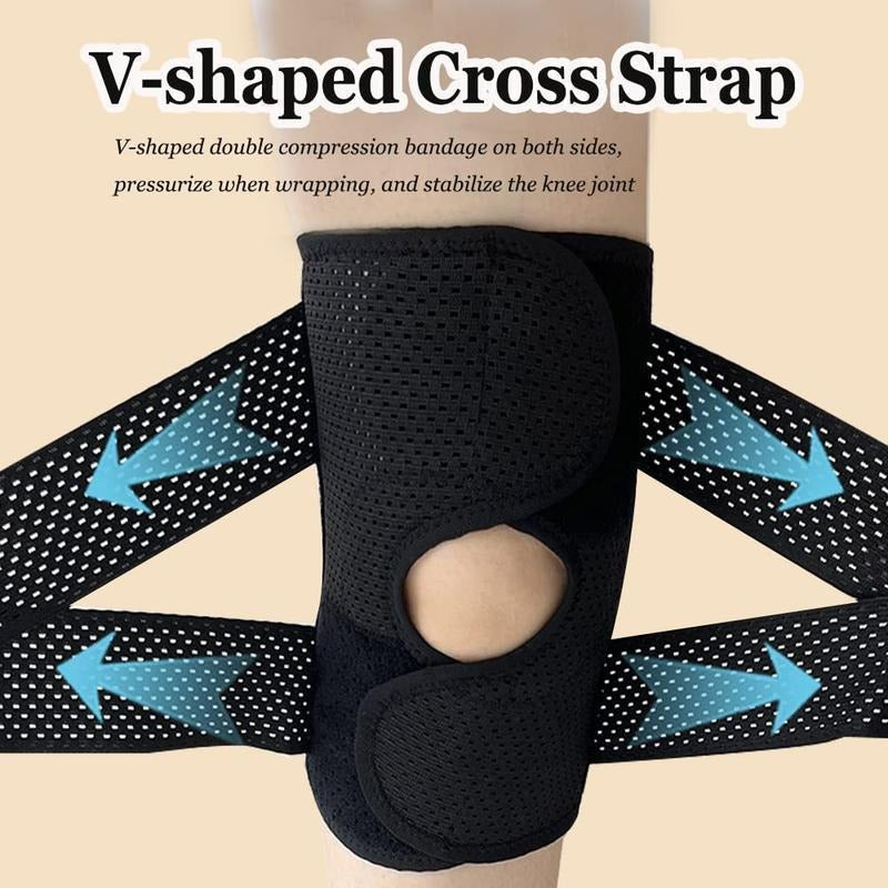 Knäbandage med justerbart kompressionssystem