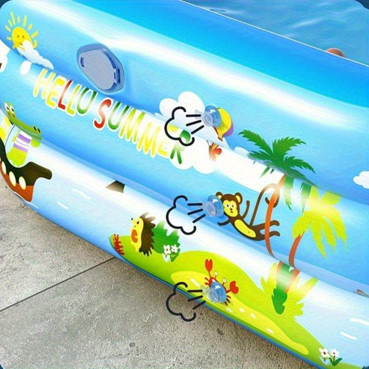 Uppblåsbar barnpool Ocean Splash – Tjock PVC för trädgårdsroligheter