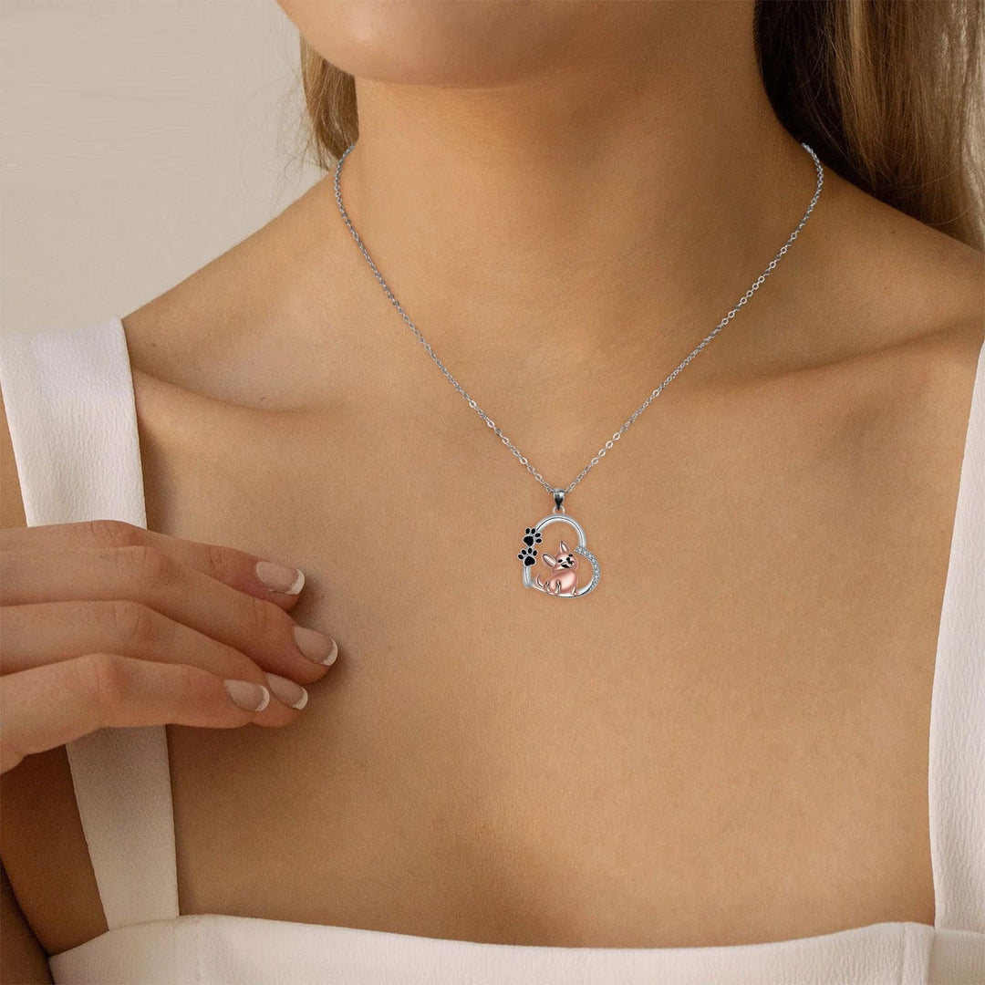 Söt Hjärtformat Hundhänge Halsband