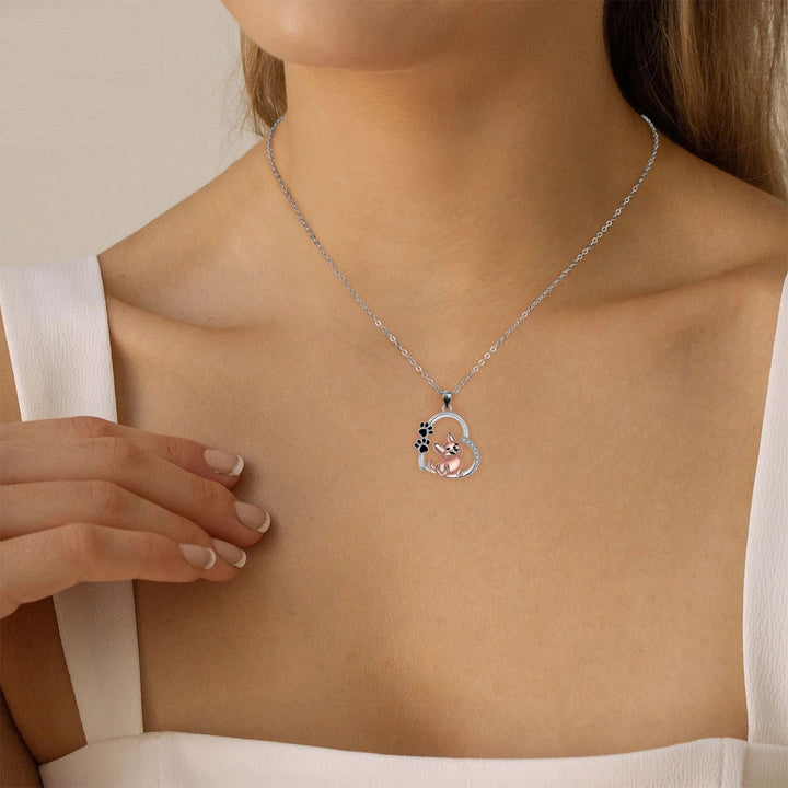 Söt Hjärtformat Hundhänge Halsband