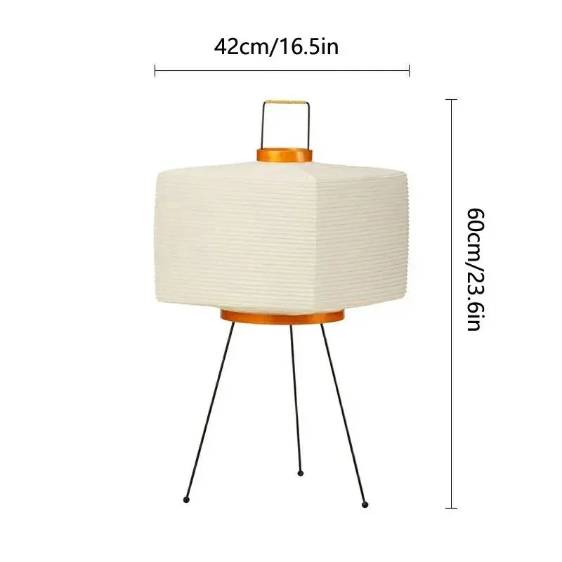 Golvlampa i papper i modern stil