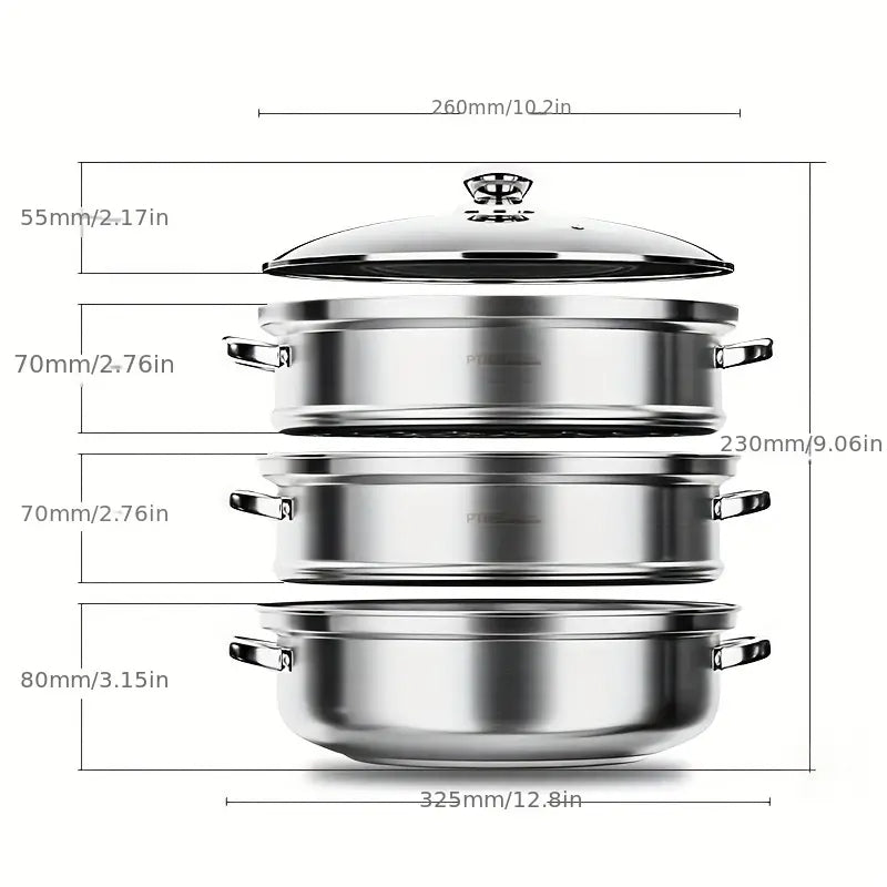 3-vånings ångkokare – NutriSteam