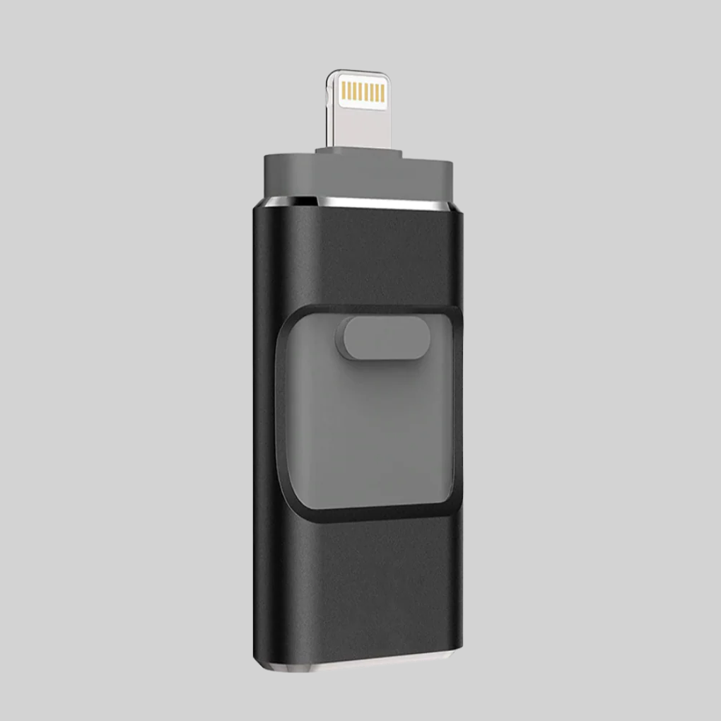 4-i-1 USB-minne – Lagringslösning med flera kontakter