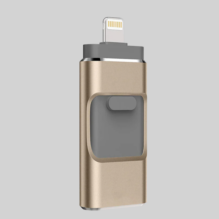 4-i-1 USB-minne – Lagringslösning med flera kontakter