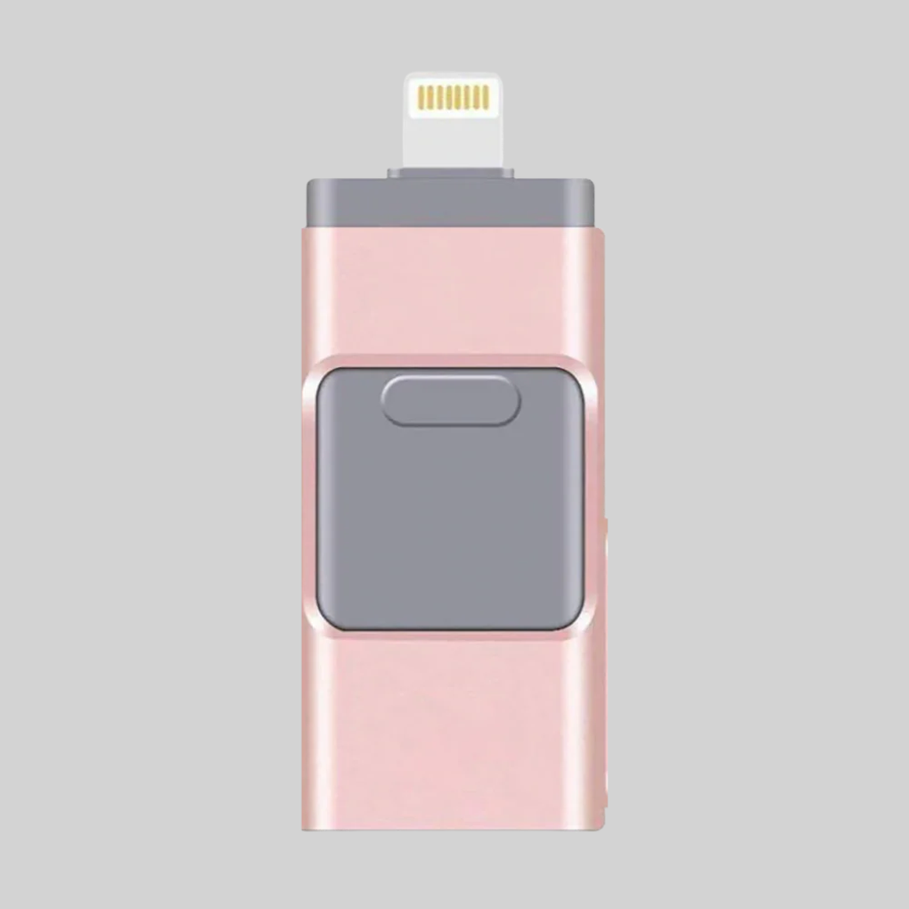 4-i-1 USB-minne – Lagringslösning med flera kontakter