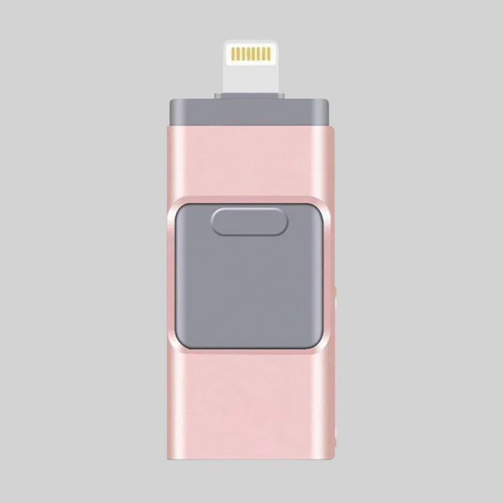 4-i-1 USB-minne – Lagringslösning med flera kontakter